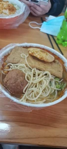 麺類を食べているところ / 食べているときが一番幸せを感じる