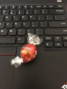 A Lindt chocolate / It makes me feel joy.