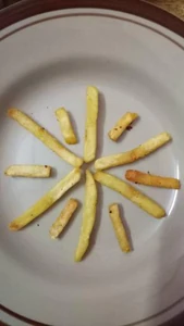 A photo of French fries / My hobby.