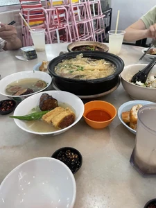 Dinner food with family members / It makes me reminisce about the good things of being together with my family and relatives, enjoying one another companies