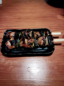 Dinner eaten in December of last year around 7:00 P.M. I ate with my family. We had grilled chicken skewers that I cooked myself.