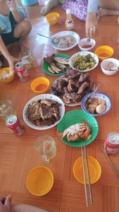 I ate this meal in the afternoon with my family.