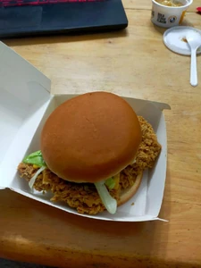 It's from my favorite fast food-chain. I had the burger last week. I ate it in my house while browsing online.