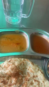 Breakfast, in the morning on January 15 at mamak restaurant. I ate roti canai (Indian flatbread) alone