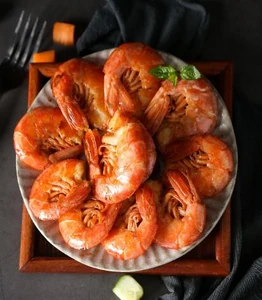 Prawns for lunch.