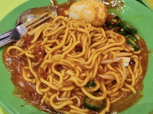 Had mee rebus (noodle dish) for dinner with my family at my local coffeeshop.