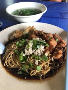 Lunch last weekend around 11:45 A.M. I ate alone and had lor mee.