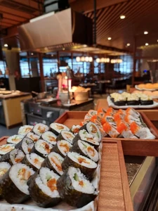 This is a buffet lunch at a hotel buffet where I was attending with my family and in laws celebrating my daughter's birthday. The food spread is very big including international buffet and Asian food. This was on 6 January, 2024 around 12:30 P.M.